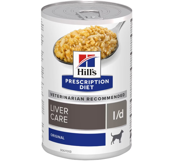 Hill's Prescription Diet l/d Salud Hepática Alimento Enlatado para Perros (lata de 370 gr)