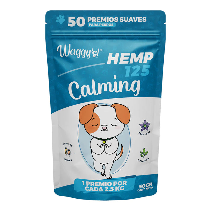 Waggy's-calming 125 hemp 50 piezas