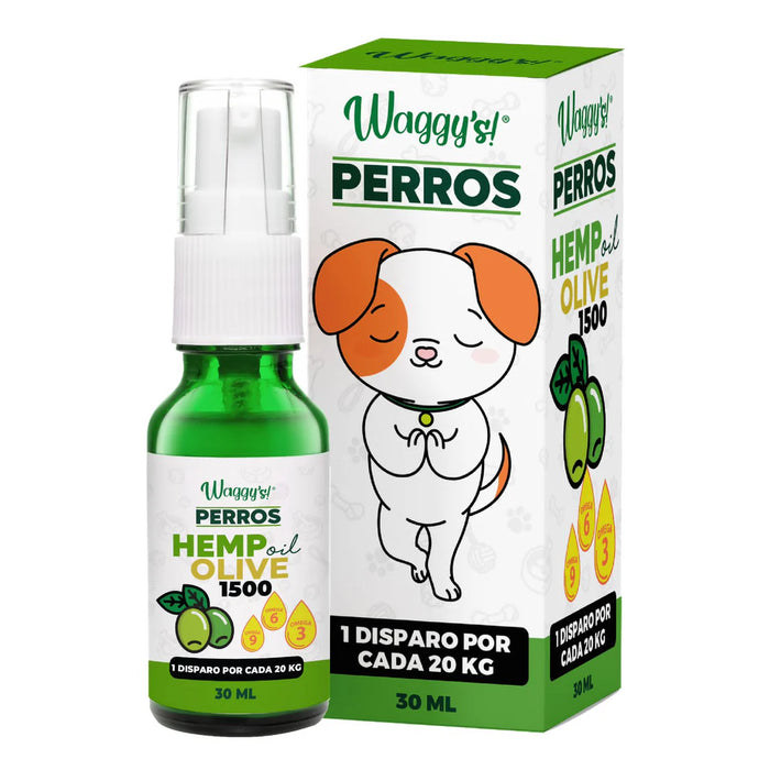 Waggy's-aceite de oliva spray 30 ml 1500 hemp (20mg x disparo)