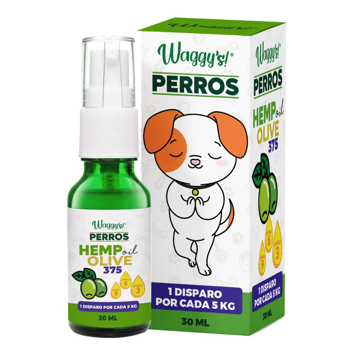 Waggy's-aceite de oliva spray 30 ml 375 hemp (5mg x disparo)