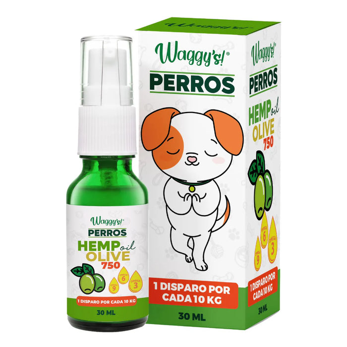 Waggy's-aceite de oliva spray 30 ml 750 hemp (10mg x disparo)