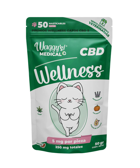Waggy's Wellness 250 Gato 50 piezas