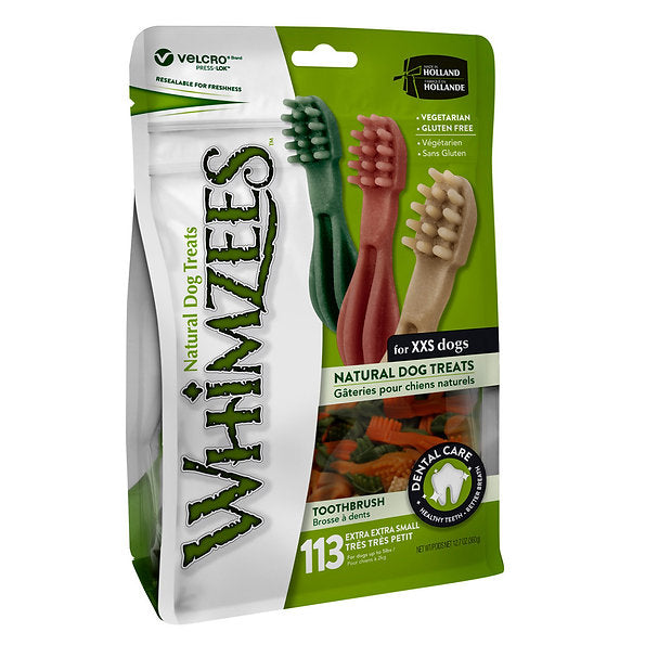 Whimzees-cepillo de dientes XXS 113 piezas