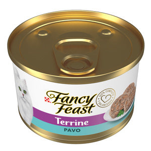 LATA FANCY FEAST TERRINE PAVO 85 g