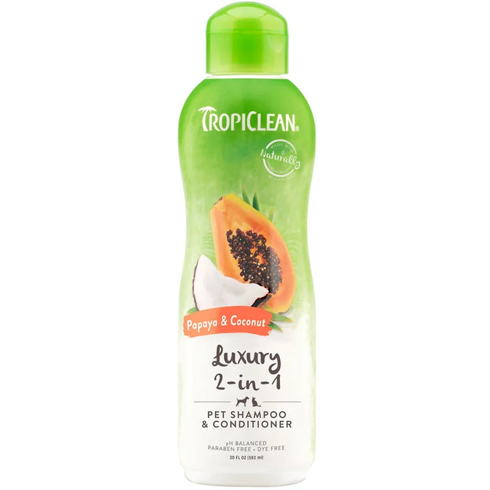 Tropiclean-Acondicionador 2 en 1 papaya y coco 354ml