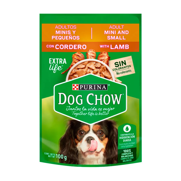 DOG CHOW AdultoMiniPequeñaCordero 100 g